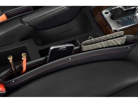 Organizery samochodowe, Organizery skórzane. Cechy: