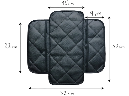 Pokrowce samochodowe, Pokrowce ochronne skórzane. Wymiary