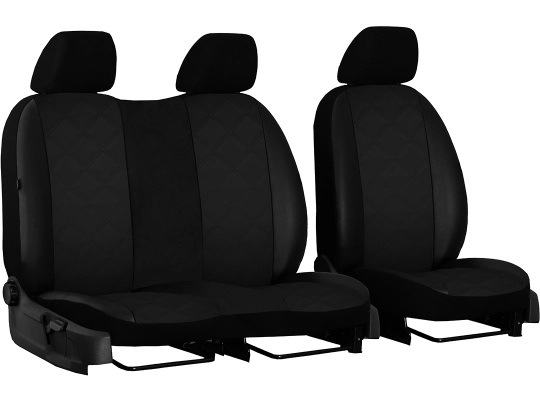 Pokrowce samochodowe do Volkswagen Crafter 2+1 (2006-2016). Pokrowce miarowe skórzane w kolorze K-2 (czarny), pasują do Volkswagen Crafter 2+1 (2006-2016). Pokrowce samochodowe do Volkswagen Crafter 2+1 (2006-2016). Pokrowce miarowe skórzane w kolorze K-2 (czarny), pasują do Volkswagen Crafter 2+1 (2006-2016).