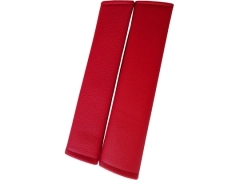 Nakładki samochodowe, Nakładki na pasy skórzane w kolorze czerwony,.