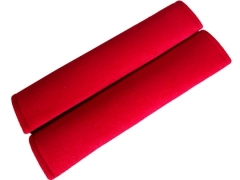 Nakładki samochodowe, Nakładki na pasy welurowe w kolorze czerwony,.
