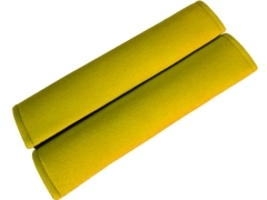 Nakładki samochodowe, Nakładki na pasy welurowe w kolorze żółty,.