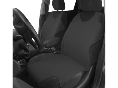 Koszulki samochodowe, Koszulki na siedzenia materiałowe w kolorze czarny,.