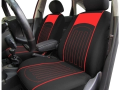 Pokrowce samochodowe, Pokrowce uniwersalne materiałowe, pikowane w kolorze czerwony,.