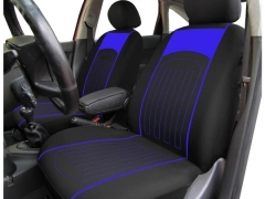 Pokrowce samochodowe, Pokrowce uniwersalne materiałowe, pikowane w kolorze niebieski,.