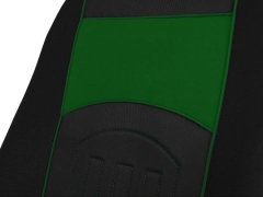 Pokrowce samochodowe, Pokrowce uniwersalne materiałowe, pikowane w kolorze zielony,.