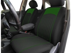 Pokrowce samochodowe, Pokrowce uniwersalne materiałowe, pikowane w kolorze zielony,.