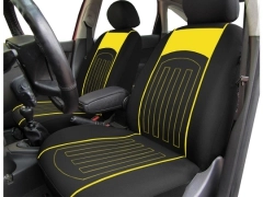Pokrowce samochodowe, Pokrowce uniwersalne materiałowe, pikowane w kolorze żółty,.