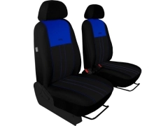 Pokrowce samochodowe do Opel Crossland X (2017-2020). Pokrowce miarowe materiałowe, pikowane, welurowe w kolorze czarno - niebieski, pasują do Opel Crossland X (2017-2020).