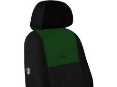 Pokrowce samochodowe, Pokrowce uniwersalne materiałowe, pikowane, welurowe w kolorze czarno - zielony,.