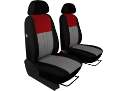 Pokrowce samochodowe do Opel Crossland X (2017-2020). Pokrowce miarowe materiałowe, pikowane, welurowe w kolorze szaro - bordowy, pasują do Opel Crossland X (2017-2020).