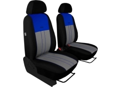 Pokrowce samochodowe do Opel Crossland X (2017-2020). Pokrowce miarowe materiałowe, pikowane, welurowe w kolorze szaro - niebieski, pasują do Opel Crossland X (2017-2020).