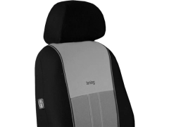 Pokrowce samochodowe, Pokrowce uniwersalne materiałowe, pikowane, welurowe w kolorze szaro - szary,.