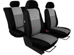Pokrowce samochodowe, Pokrowce uniwersalne materiałowe, pikowane, welurowe w kolorze szaro - szary,.