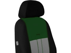 Pokrowce samochodowe, Pokrowce uniwersalne materiałowe, pikowane, welurowe w kolorze szaro - zielony,.