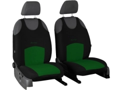 Koszulki samochodowe, Koszulki na siedzenia materiałowe w kolorze zielony,.