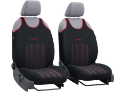 Koszulki samochodowe, Koszulki na siedzenia materiałowe w kolorze czerwony,.