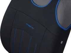 Koszulki samochodowe, Koszulki na siedzenia materiałowe w kolorze niebieski,.