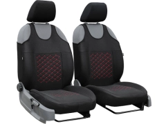 Koszulki samochodowe, Koszulki na siedzenia materiałowe w kolorze czerwony,.