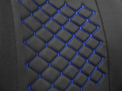 Koszulki samochodowe, Koszulki na siedzenia materiałowe w kolorze niebieski,.