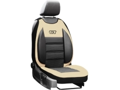 Maty samochodowe, Maty tłoczone skórzane, materiałowe w kolorze beżowy,.