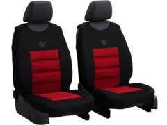 Maty samochodowe, Maty tłoczone alkantara w kolorze czerwony,.