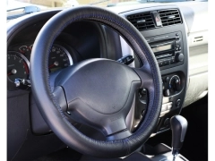 Pokrowce samochodowe, Pokrowce na kierownice skórzane w kolorze niebieski,.