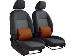 Poduszki samochodowe, Poduszki korygujące alkantara w kolorze brązowy,.