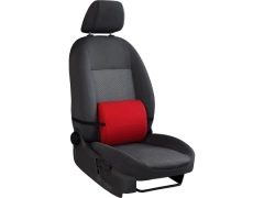 Poduszki samochodowe, Poduszki korygujące alkantara w kolorze czerwony,.