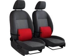 Poduszki samochodowe, Poduszki korygujące alkantara w kolorze czerwony,.