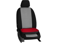 Poduszki samochodowe, Poduszki korygujące alkantara w kolorze czerwony,.