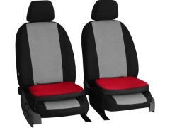 Poduszki samochodowe, Poduszki korygujące alkantara w kolorze czerwony,.