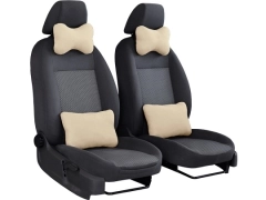 Poduszki samochodowe, Poduszki korygujące alkantara w kolorze beżowy,.