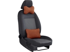 Poduszki samochodowe, Poduszki korygujące alkantara w kolorze brązowy,.