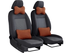 Poduszki samochodowe, Poduszki korygujące alkantara w kolorze brązowy,.