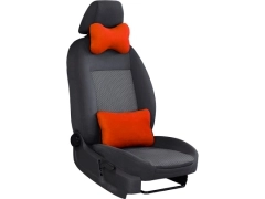 Poduszki samochodowe, Poduszki korygujące alkantara w kolorze ceglasty,.