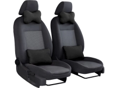 Poduszki samochodowe, Poduszki korygujące alkantara w kolorze czarny,.