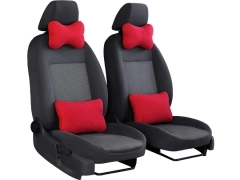Poduszki samochodowe, Poduszki korygujące alkantara w kolorze czerwony,.