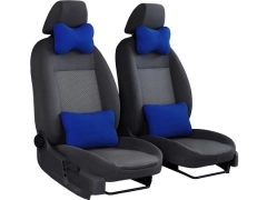 Poduszki samochodowe, Poduszki korygujące alkantara w kolorze niebieski,.
