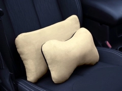 Poduszki samochodowe, Poduszki korygujące alkantara w kolorze beżowy,.