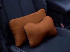 Poduszki samochodowe, Poduszki korygujące alkantara w kolorze brązowy,.