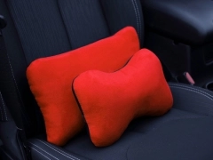 Poduszki samochodowe, Poduszki korygujące alkantara w kolorze ceglasty,.