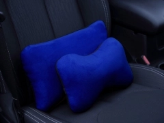 Poduszki samochodowe, Poduszki korygujące alkantara w kolorze niebieski,.