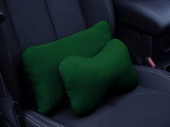 Poduszki samochodowe, Poduszki korygujące alkantara w kolorze zielony,.
