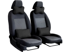 Poduszki samochodowe, Poduszki korygujące skórzane w kolorze czarny,.