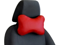 Poduszki samochodowe, Poduszki korygujące skórzane w kolorze czerwony,.