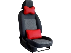 Poduszki samochodowe, Poduszki korygujące skórzane w kolorze czerwony,.