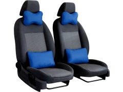 Poduszki samochodowe, Poduszki korygujące skórzane w kolorze niebieski,.