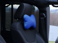 Poduszki samochodowe, Poduszki korygujące skórzane w kolorze niebieski,.