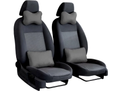 Poduszki samochodowe, Poduszki korygujące skórzane w kolorze szary,.